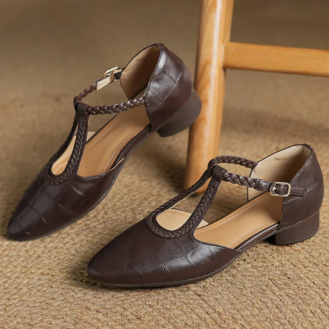 Eleganckie Buty Damskie Mary Jane z Płaską Podeszwą i Paskiem T | Komfortowe i Stylowe na Co Dzień 4