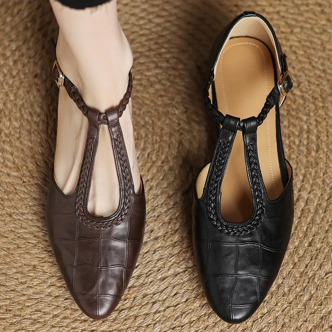 Eleganckie Buty Damskie Mary Jane z Płaską Podeszwą i Paskiem T | Komfortowe i Stylowe na Co Dzień 5