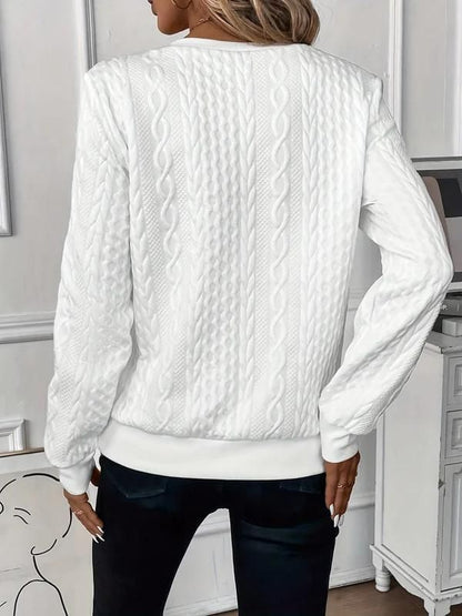 Lucyna | Elegancki sweter z zamkiem o nowoczesnym kroju