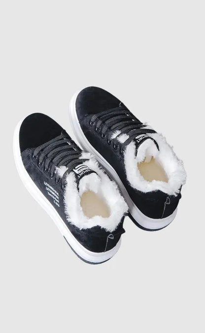 Jovie | Sneakersy z Fleece'owym Wypełnieniem na Grubej Podeszwie