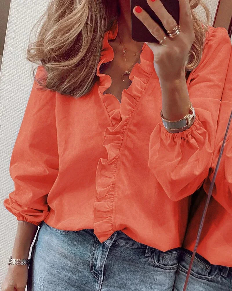 Mia | Elegancka Kobieca Bluzka z Falbankami 1