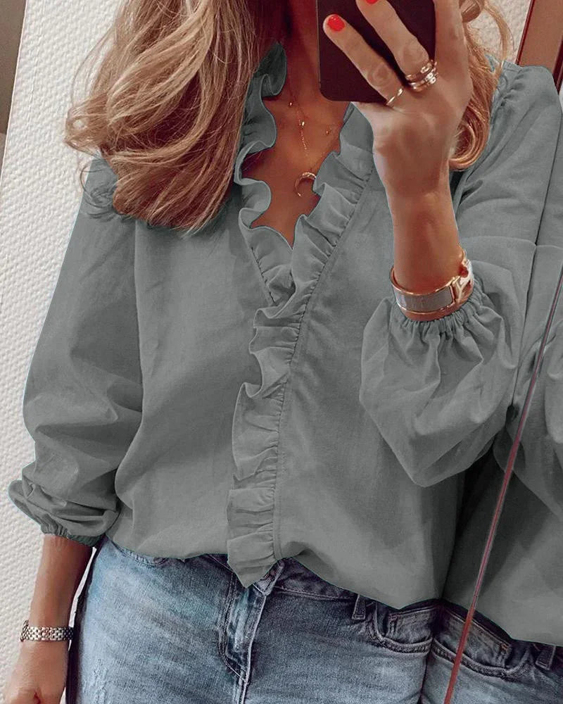 Mia | Elegancka Kobieca Bluzka z Falbankami 6