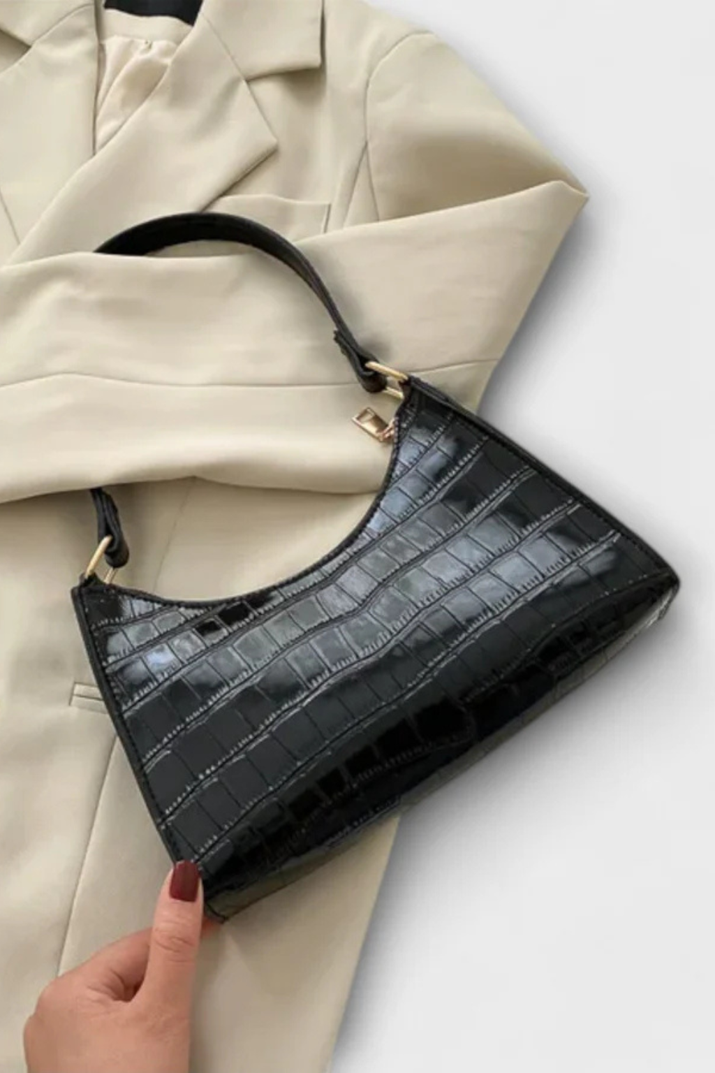 Mia | Elegancka Teksturowana Torba na Ramię 1
