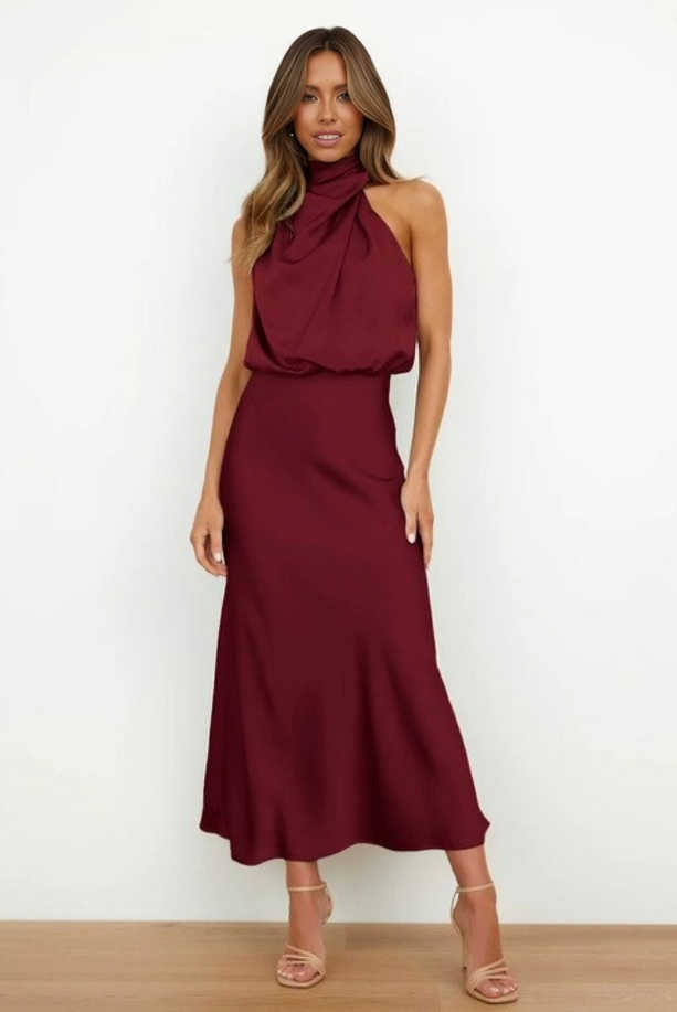 Olivia | Elegancka Suknia Wieczorowa Halter 13