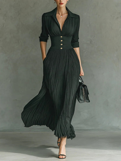 Zofia | Elegancka Sukienka z Dopasowaną Talią 0