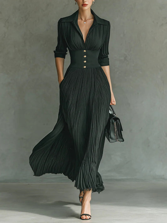 Zofia | Elegancka Sukienka z Dopasowaną Talią 0