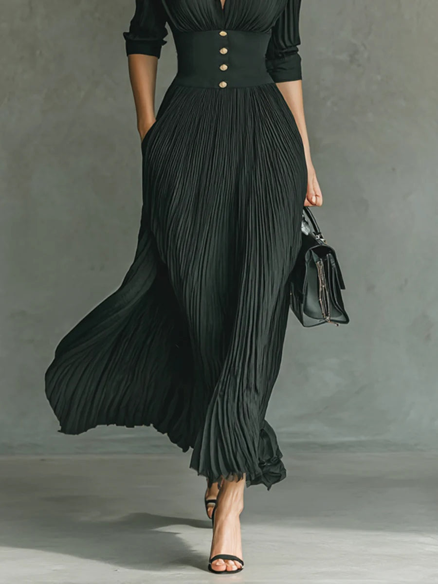 Zofia | Elegancka Sukienka z Dopasowaną Talią 3