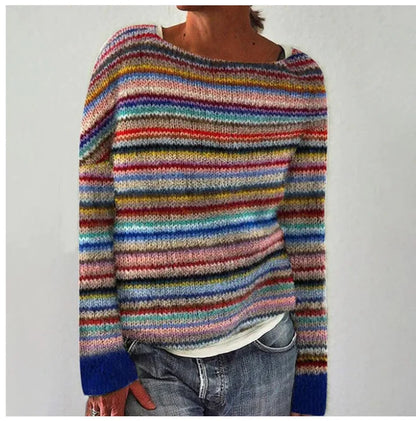 Carola | Sweter z kolorowymi skandynawskimi wzorami