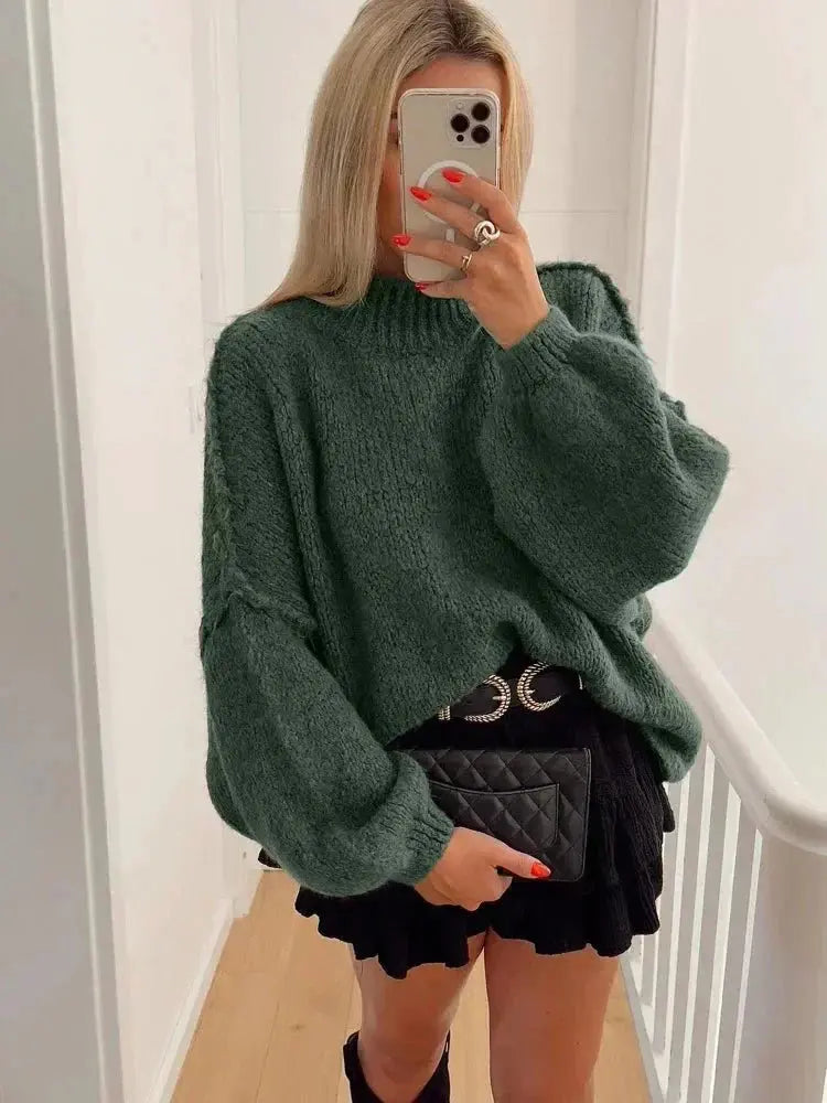 Jana | Przytulny oversize’owy sweter na jesień – miękki, ciepły i stylowy do codziennych stylizacji