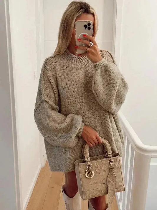 Jana | Przytulny oversize’owy sweter na jesień – miękki, ciepły i stylowy do codziennych stylizacji
